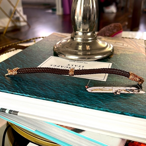 JUDITH RIPKA Rose Gold Sterling Leather Bracelet - Picture 6 of 6